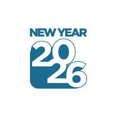 2026 design for new year logo vector