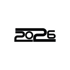 2026 design for new year logo vector