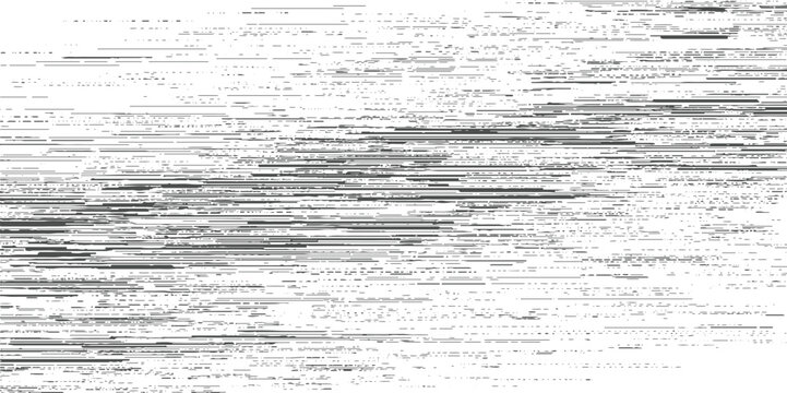 Dark gray horizontal lines and dashes on white background abstract texture pattern