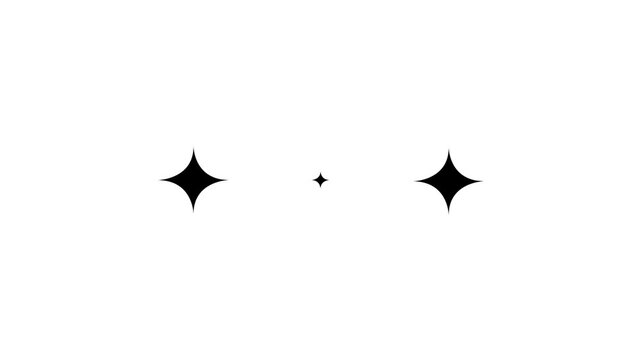 Animated loading star sign process Intelligent in using Editorial content for commercial purposes, Star sparkle icon Stars Gradient Art animation.