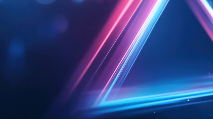 Fototapeta premium Abstract glowing neon lines light trails
