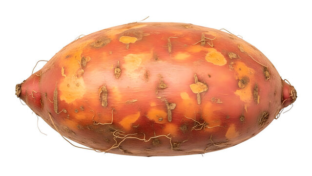 Close up of a vibrant orange sea urchin isolated on transparent background