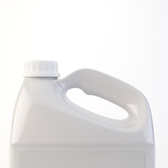 Generic White 3 Litre Cleaning Container 3D Render