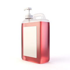 Transparent 5 Litre Cleaning Container with Pump 3D Render