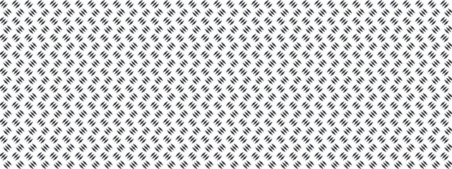 Industrial steel plate with diamond pattern texture, metallic seamless background for construction flooring and anti slip surfaces, geometric tread design vector illustration