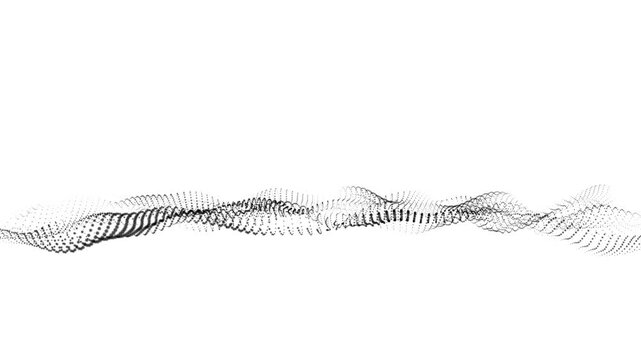 Abstract dot wave pattern 4k video seamless loop