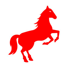 Horse Lunar Illustration