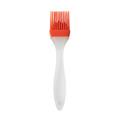 Bright Orange Silicone Brush for Culinary and Baking Purposes