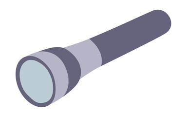  Pocket Torchlight Travel Accessory Isolated Flat Design
