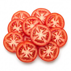 Freshly Sliced Red Tomatoes Ready for Salad or Cooking