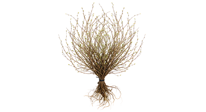 detailed golden tree with intricate branches and roots isolated on transparent background. - Powered by Adobe