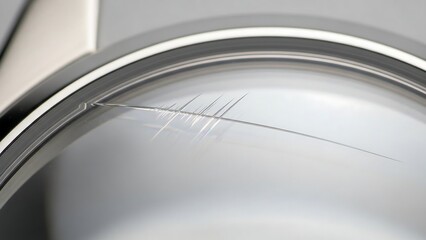 Close-up of scratched metal surface.