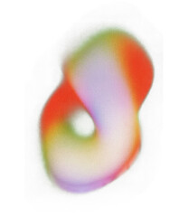 abstract gradient shape with grainy texture on white background