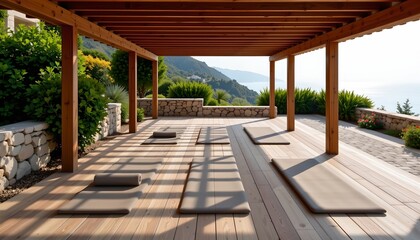 Serene Outdoor Relaxation Space Overlooking