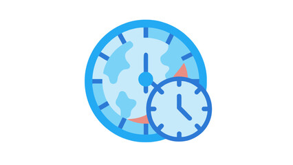 Clocks ticking in sync with global time