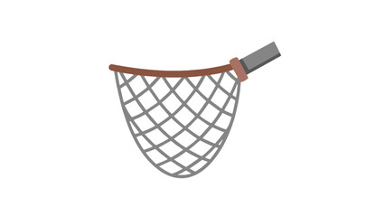 Modern basketball hoop with net and metal backboard