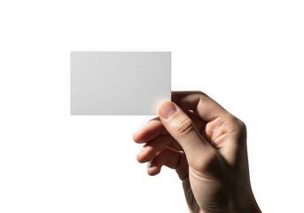 Obraz premium Hand showing a blank business card