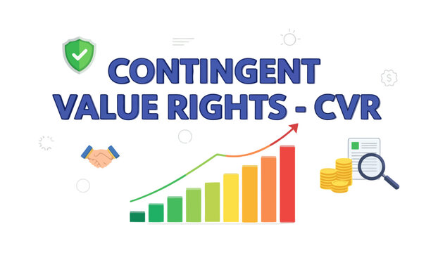 Contingent Value Rights CVR Finance and Growth Concept