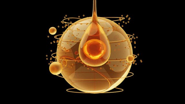 3D Collagen Molecule | Alpha Channel