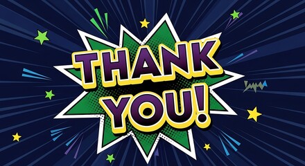 Expressing Gratitude - A Vibrant and Energetic Thank You Message.