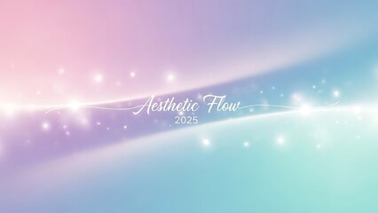 Pastel Aesthetic Background With Sparkles.