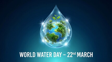 Environmental Awareness Background World Water Day Celebration