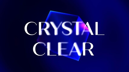 Crystal Frosted Glass Strip Title Reveal
