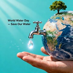 Water Shortage Awareness Illustration