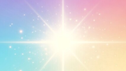 Vibrant colorful background with shining sun.