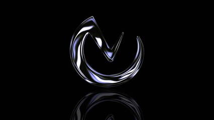 3D Glass Prism Logo Reveal