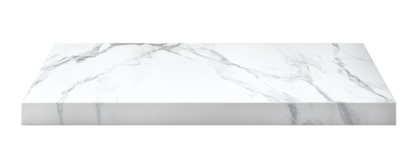 Elegant white marble texture with grey veins on rectangular surface