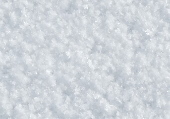 Macro Closeup of Fresh Crystalline Winter Snow Texture Background pattern