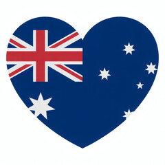 Show your love for Australia with this heart shaped flag, perfect for celebrating Australia Day or sharing Australian pride