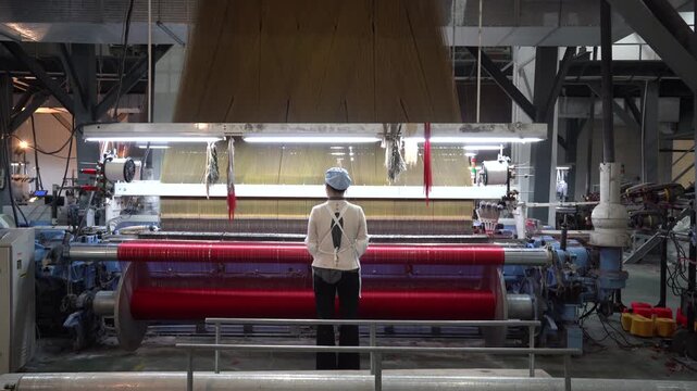 loom in a textile mill
