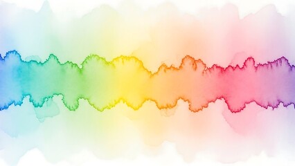 Vibrant Rainbow Colored Sound Wave Pattern.