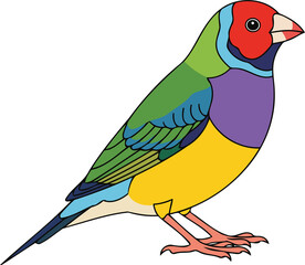 European Roller - Animal Character Illustration Isolated on Transparent Background