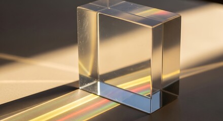 Refraction of Light Through a Prism Revealing Spectral Components