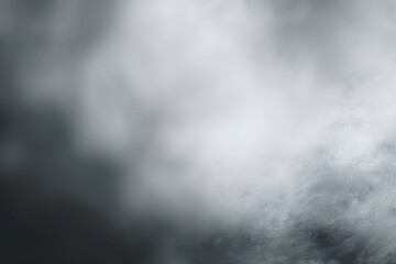 Fototapeta premium Thick gray fog fills the scene, obscuring any clear objects or background.