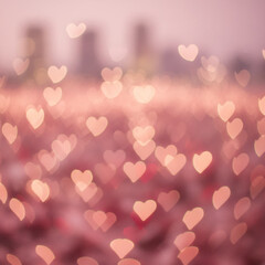 abstract background with hearts