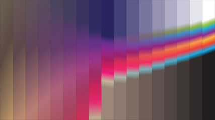 Abstract Rainbow Gradient Wave on Vertical Stripes &ndash; Vibrant Multicolor Lines, Flowing Spectrum Background for Modern Design