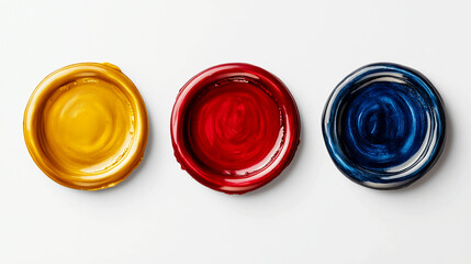 Three primary color wax seals for letter sealing and crafting projects gold red and blue wax seals