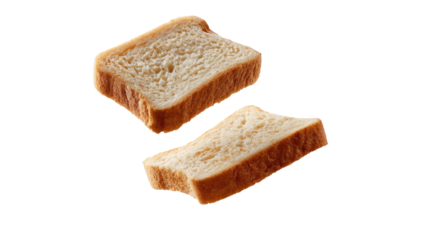 Bread Slices: Two slices of bread, a staple of every pantry, sit peacefully. Their simple presence evokes a sense of comfort and nostalgia.