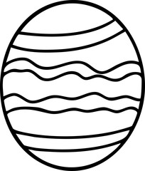 Cute hand-drawn cartoon Easter eggs illustration.