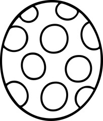 Cute hand-drawn cartoon Easter eggs illustration.