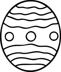 Cute hand-drawn cartoon Easter eggs illustration.