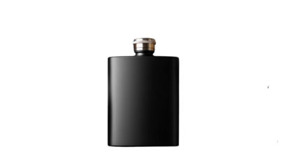 Sleek Black Flask: A simple yet elegant black flask stands, its minimalist design embodying sophistication and understated style.