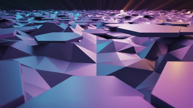 Abstract geometric pattern with vibrant colors