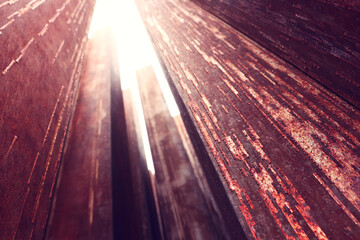 Abstract background of metallic geometrical lines