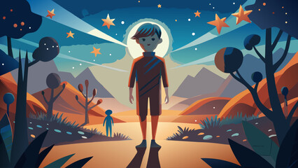 a-child-whose-shadow-is-a-constellation-of-stars-