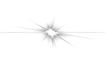 Bright light explosion on white background isolated on transparent background